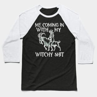 Wicca Pagan Witch Wiccan Goat Witchcraft Goth Witchy Gothic Baseball T-Shirt